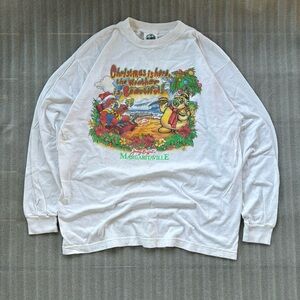 Vintage 2002 Jimmy Buffetts Margaritaville Christmas Long Sleeve T-Shirt Size XL